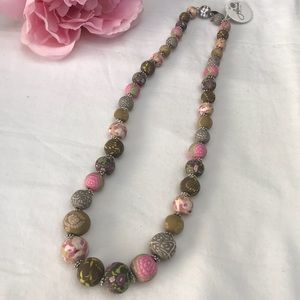 🇺🇸 SALE | Pink & Brown | Beaded necklace